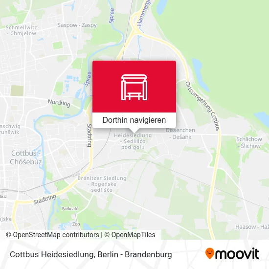 Cottbus Heidesiedlung Karte