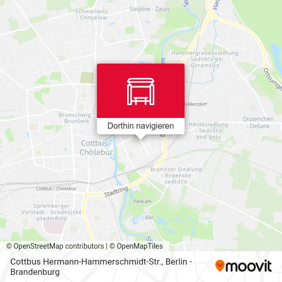 Cottbus Hermann-Hammerschmidt-Str. Karte