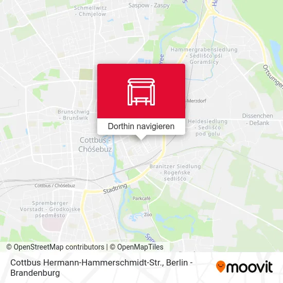 Cottbus Hermann-Hammerschmidt-Str. Karte