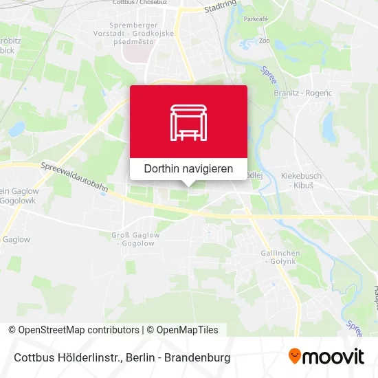 Cottbus Hölderlinstr. Karte