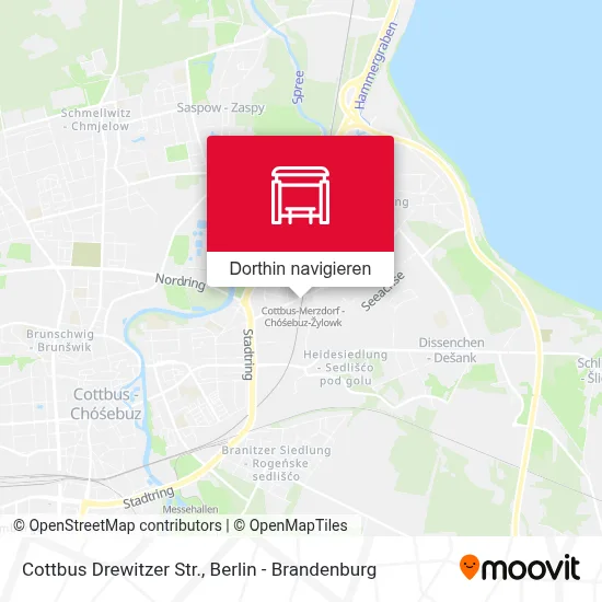 Cottbus Drewitzer Str. Karte