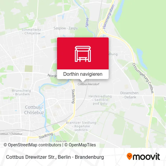 Cottbus Drewitzer Str. Karte