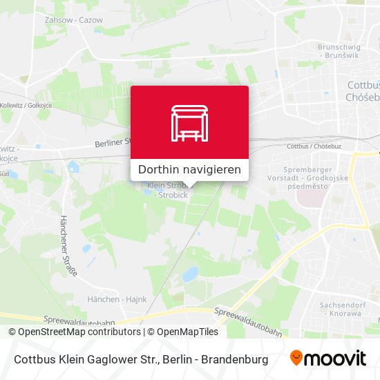 Cottbus Klein Gaglower Str. Karte