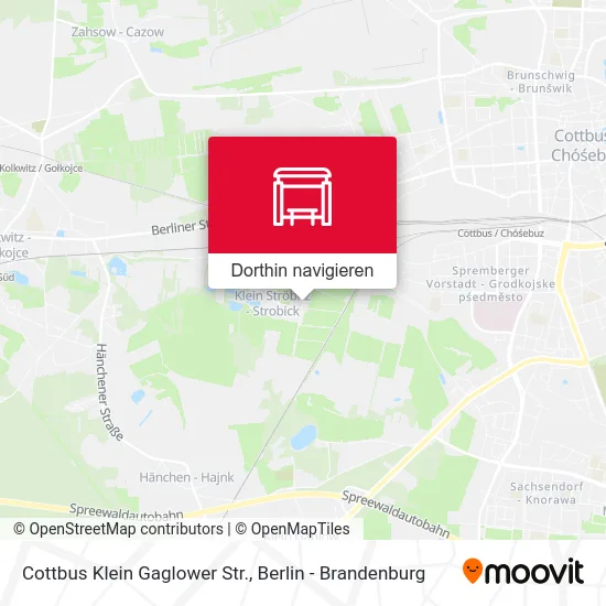 Cottbus Klein Gaglower Str. Karte