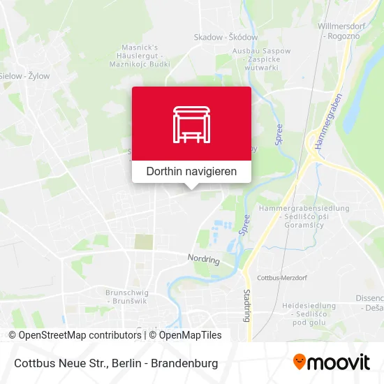 Cottbus Neue Str. Karte