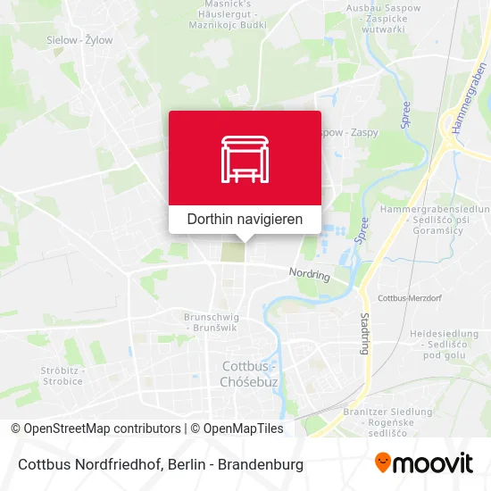 Cottbus Nordfriedhof Karte