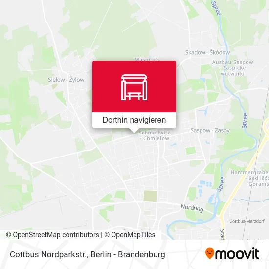 Cottbus Nordparkstr. Karte