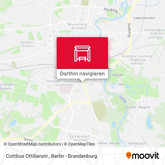 Cottbus Ottilienstr. Karte