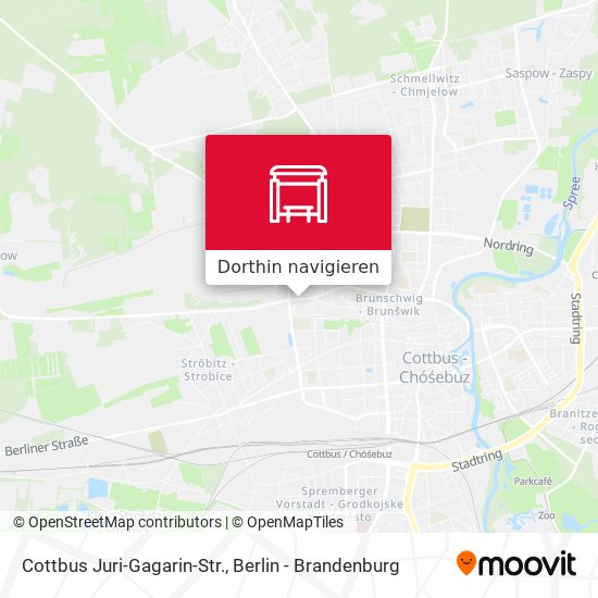 Cottbus Juri-Gagarin-Str. Karte