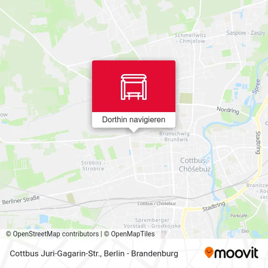 Cottbus Juri-Gagarin-Str. Karte