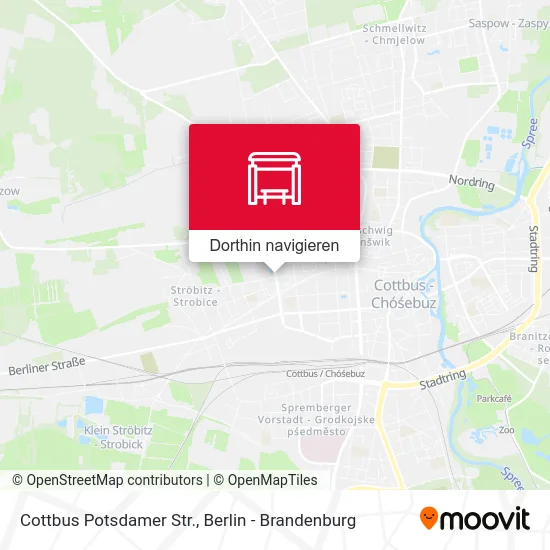 Cottbus Potsdamer Str. Karte