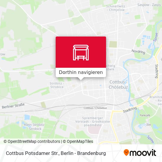 Cottbus Potsdamer Str. Karte