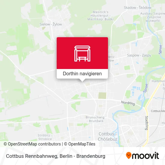Cottbus Rennbahnweg Karte