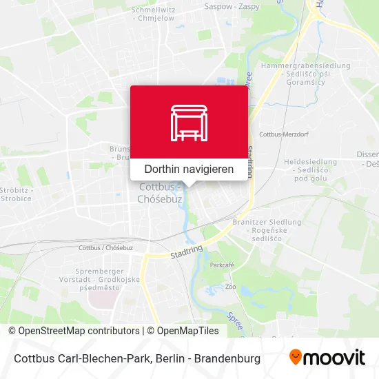 Cottbus Carl-Blechen-Park Karte