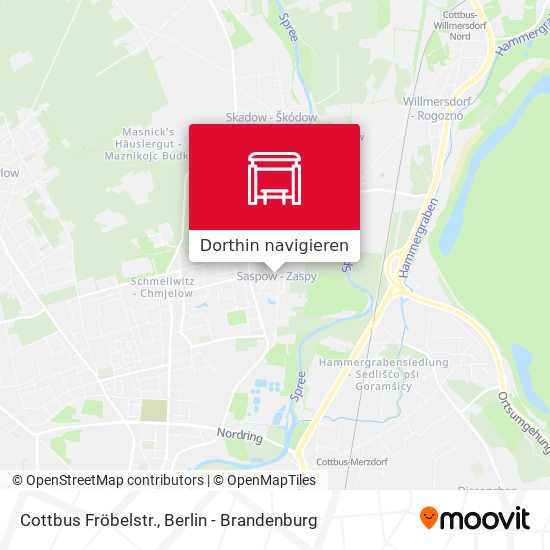 Cottbus Fröbelstr. Karte
