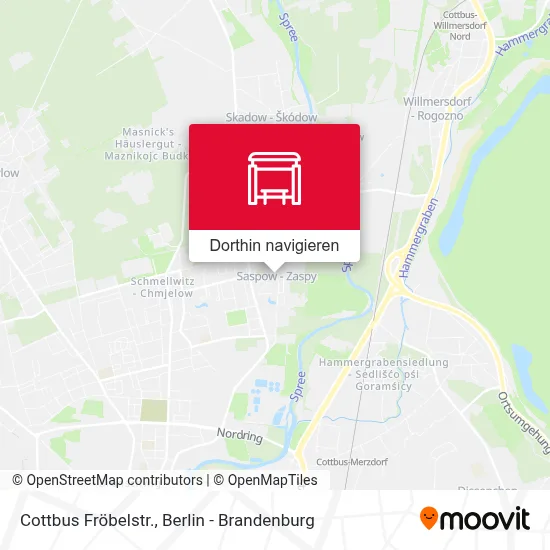 Cottbus Fröbelstr. Karte