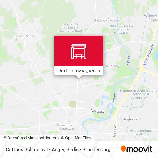 Cottbus Schmellwitz Anger Karte