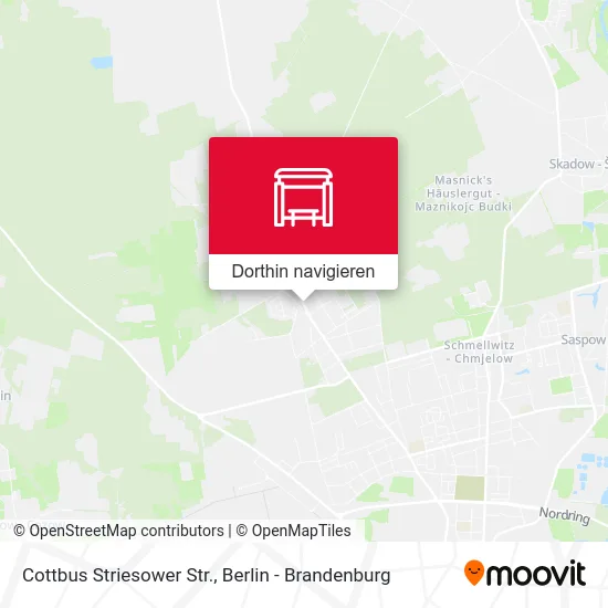 Cottbus Striesower Str. Karte