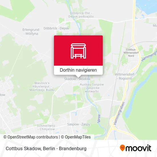 Cottbus Skadow Karte