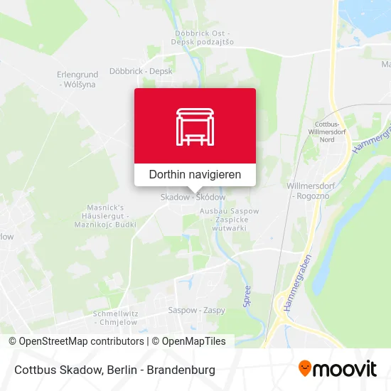 Cottbus Skadow Karte