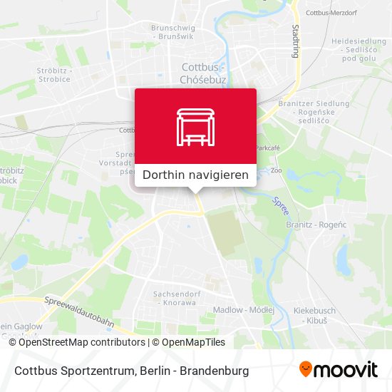 Cottbus Sportzentrum Karte