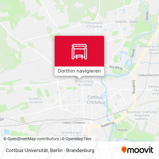 Cottbus Universität Karte