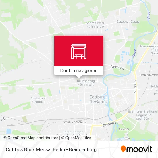 Cottbus Btu / Mensa Karte