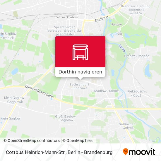 Cottbus Heinrich-Mann-Str. Karte