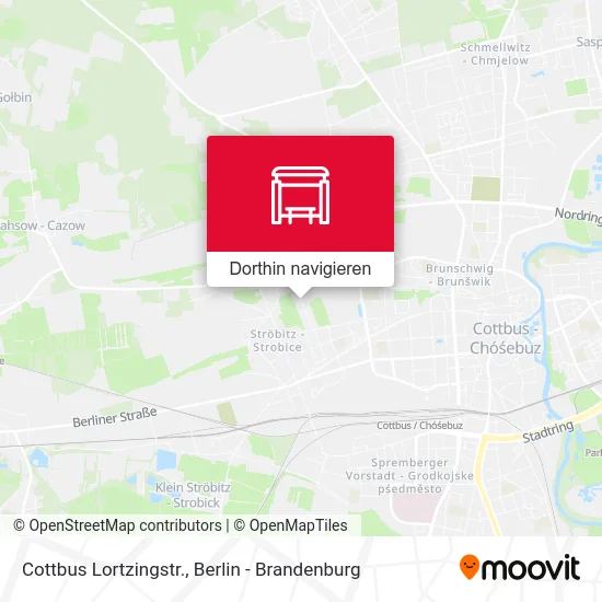 Cottbus Lortzingstr. Karte