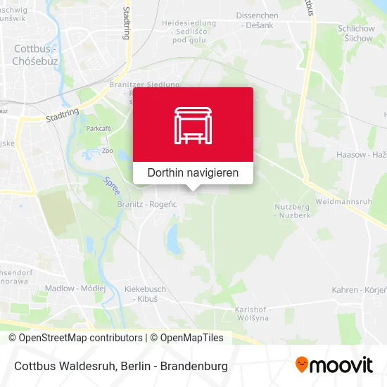 Cottbus Waldesruh Karte