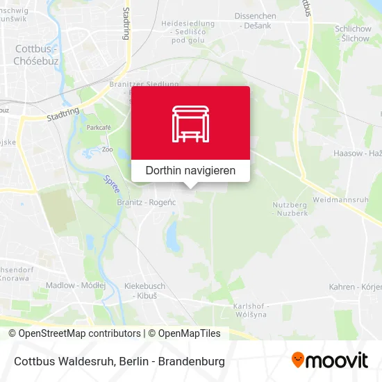 Cottbus Waldesruh Karte