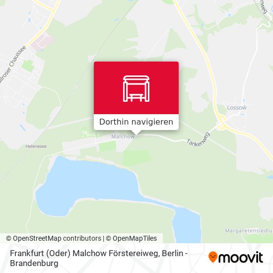 Frankfurt (Oder) Malchow Förstereiweg Karte