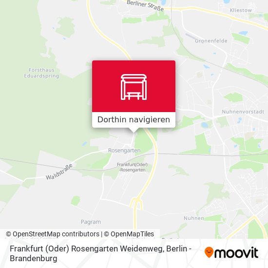 Frankfurt (Oder) Rosengarten Weidenweg Karte