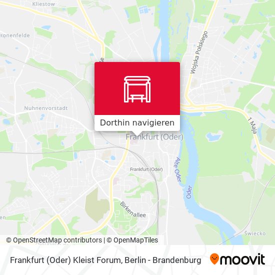 Frankfurt (Oder) Kleist Forum Karte