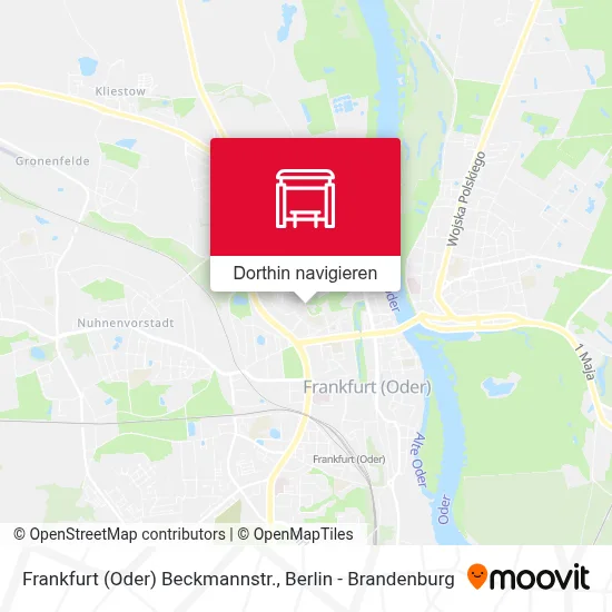 Frankfurt (Oder) Beckmannstr. Karte