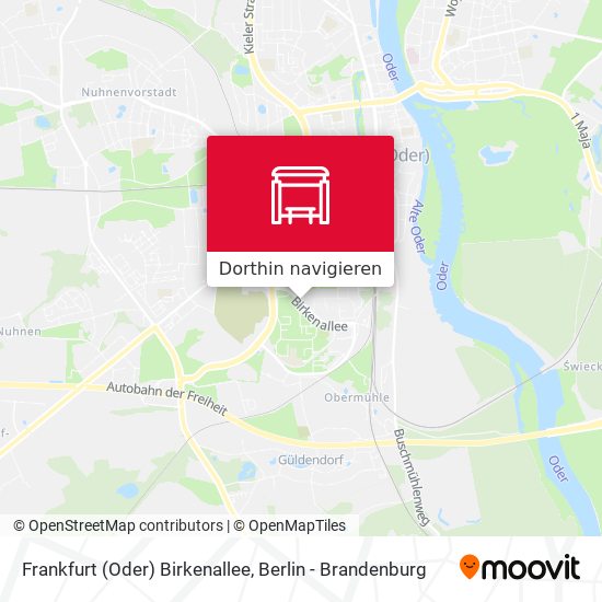 Frankfurt (Oder) Birkenallee Karte