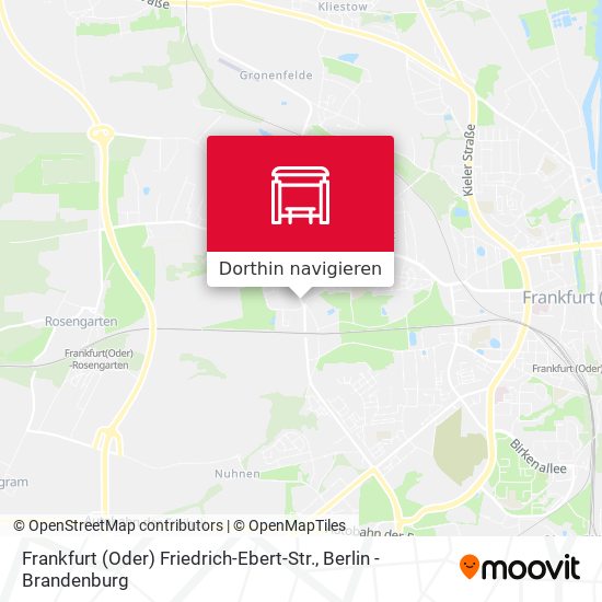 Frankfurt (Oder) Friedrich-Ebert-Str. Karte