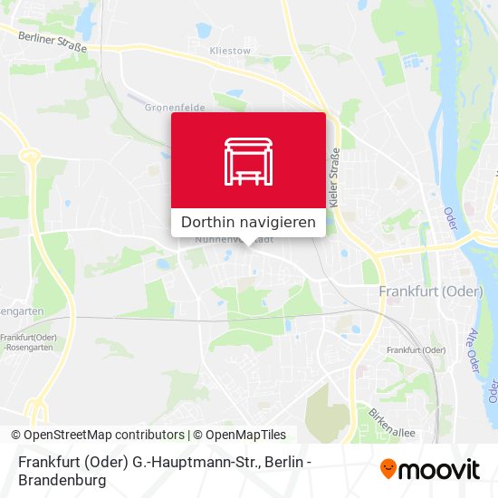 Frankfurt (Oder) G.-Hauptmann-Str. Karte