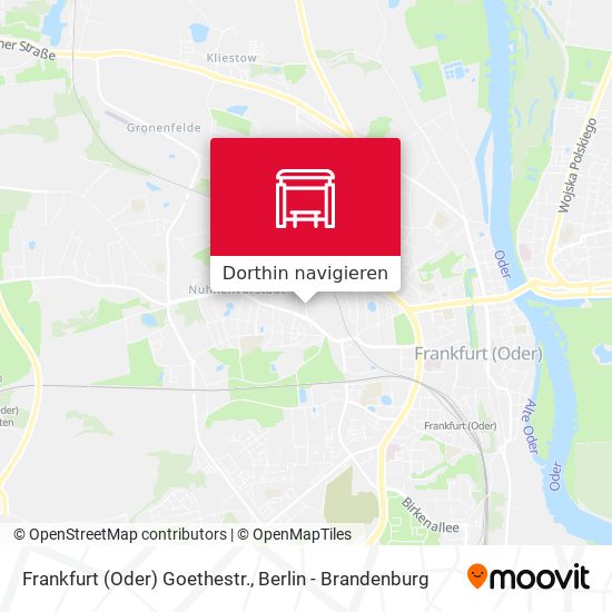 Frankfurt (Oder) Goethestr. Karte
