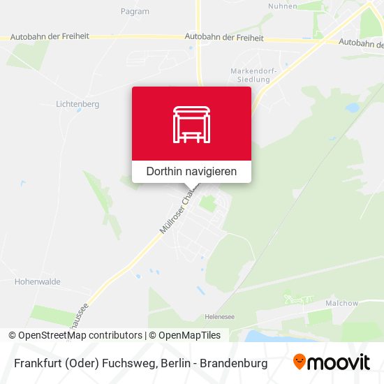 Frankfurt (Oder) Fuchsweg Karte