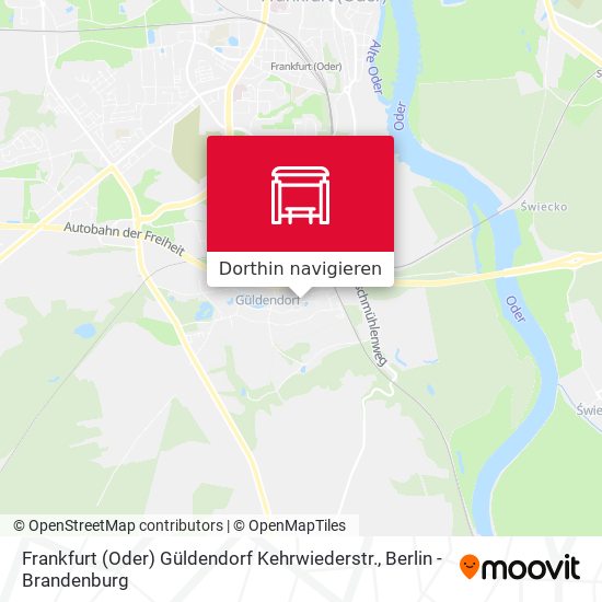 Frankfurt (Oder) Güldendorf Kehrwiederstr. Karte