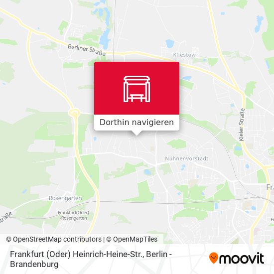 Frankfurt (Oder) Heinrich-Heine-Str. Karte
