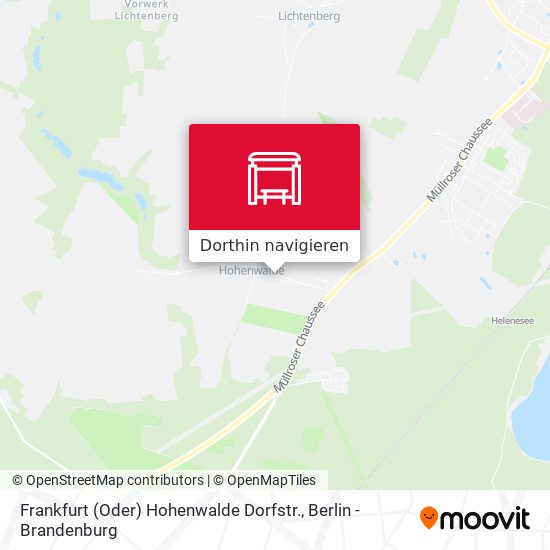 Frankfurt (Oder) Hohenwalde Dorfstr. Karte