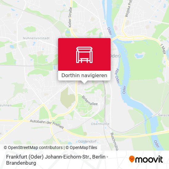 Frankfurt (Oder) Johann-Eichorn-Str. Karte