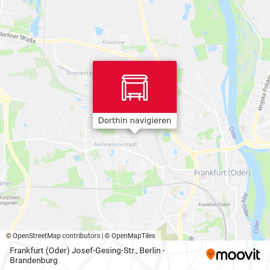 Frankfurt (Oder) Josef-Gesing-Str. Karte