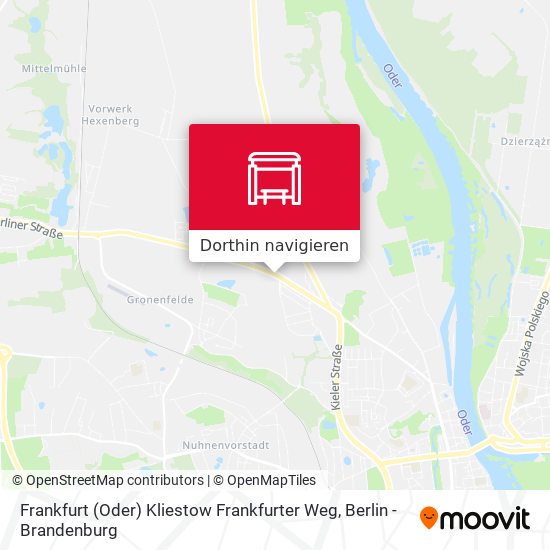 Frankfurt (Oder) Kliestow Frankfurter Weg Karte