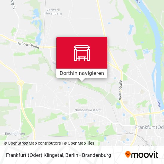 Frankfurt (Oder) Klingetal Karte