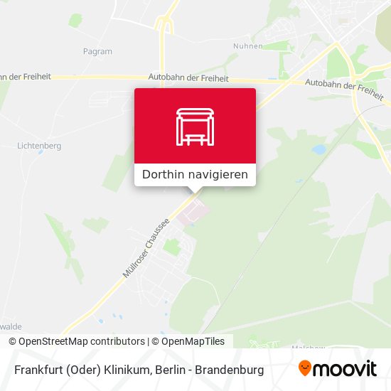 Frankfurt (Oder) Klinikum Karte