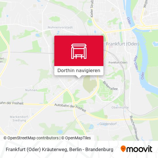 Frankfurt (Oder) Kräuterweg Karte
