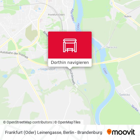 Frankfurt (Oder) Leinengasse Karte